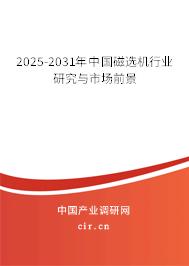 2025-2031年中國磁選機行業研究與市場前景