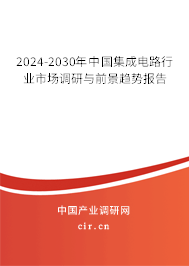 2024-2030年中國集成電路行業市場調研與前景趨勢報告