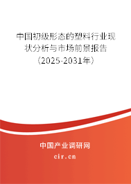 中國初級形態的塑料行業現狀分析與市場前景報告（2025-2031年）