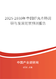 2025-2030年中國蝦丸市場調(diào)研與發(fā)展前景預(yù)測報告