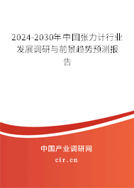 2024-2030年中國張力計(jì)行業(yè)發(fā)展調(diào)研與前景趨勢(shì)預(yù)測(cè)報(bào)告