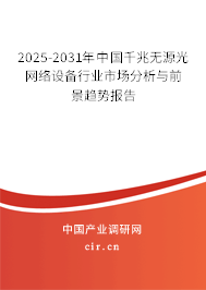 2025-2031年中國千兆無源光網絡設備行業市場分析與前景趨勢報告