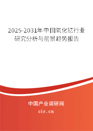 2025-2031年中國氧化釔行業(yè)研究分析與前景趨勢報告