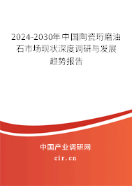 2024-2030年中國陶瓷珩磨油石市場現狀深度調研與發展趨勢報告