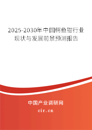 2025-2030年中國鱷魚鉗行業(yè)現(xiàn)狀與發(fā)展前景預(yù)測報(bào)告