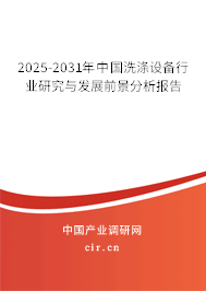 2025-2031年中國洗滌設備行業研究與發展前景分析報告