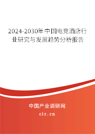 2024-2030年中國電競酒店行業(yè)研究與發(fā)展趨勢分析報告