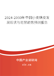 2024-2030年中國小麥麩皮發展現狀與前景趨勢預測報告