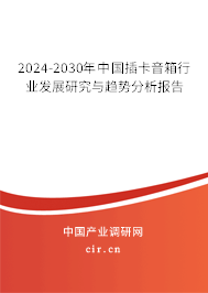 2024-2030年中國插卡音箱行業(yè)發(fā)展研究與趨勢分析報告