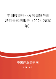 中國核能行業發展調研與市場前景預測報告（2024-2030年）