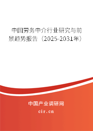 中國(guó)勞務(wù)中介行業(yè)研究與前景趨勢(shì)報(bào)告（2025-2031年）