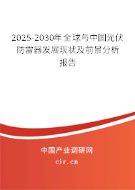 2025-2030年全球與中國(guó)光伏防雷器發(fā)展現(xiàn)狀及前景分析報(bào)告