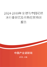 2024-2030年全球與中國(guó)可燃冰行業(yè)研究及市場(chǎng)前景預(yù)測(cè)報(bào)告