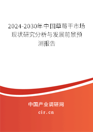 2024-2030年中國草莓干市場(chǎng)現(xiàn)狀研究分析與發(fā)展前景預(yù)測(cè)報(bào)告