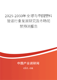 2025-2030年全球與中國塑料管道行業發展研究及市場前景預測報告