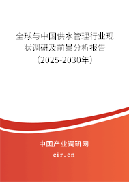 全球與中國供水管理行業(yè)現(xiàn)狀調(diào)研及前景分析報告（2025-2030年）