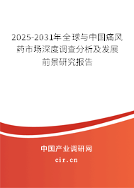 2024-2030年全球與中國痛風藥市場深度調查分析及發展前景研究報告