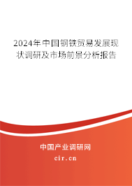 2024年中國鋼鐵貿(mào)易發(fā)展現(xiàn)狀調(diào)研及市場前景分析報告