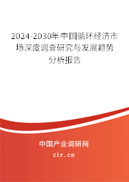 2024-2030年中國循環經濟市場深度調查研究與發展趨勢分析報告