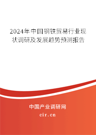 2024年中國(guó)鋼鐵貿(mào)易行業(yè)現(xiàn)狀調(diào)研及發(fā)展趨勢(shì)預(yù)測(cè)報(bào)告