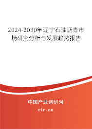 2024-2030年遼寧石油瀝青市場研究分析與發展趨勢報告