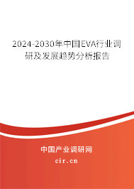 2024-2030年中國EVA行業調研及發展趨勢分析報告