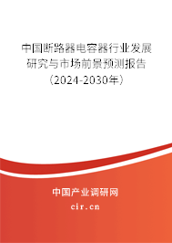 中國斷路器電容器行業(yè)發(fā)展研究與市場前景預測報告（2024-2030年）