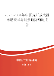 2025-2031年中國光纖放大器市場現狀與前景趨勢預測報告