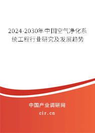 2024-2030年中國空氣凈化系統(tǒng)工程行業(yè)研究及發(fā)展趨勢