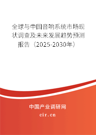 全球與中國音響系統市場現狀調查及未來發展趨勢預測報告（2025-2030年）