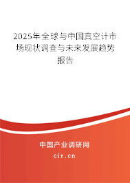 2025年全球與中國真空計(jì)市場現(xiàn)狀調(diào)查與未來發(fā)展趨勢報(bào)告