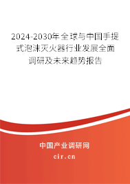 2024-2030年全球與中國手提式泡沫滅火器行業(yè)發(fā)展全面調(diào)研及未來趨勢報告