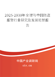 2025-2030年全球與中國防盜報警行業研究及發展前景報告