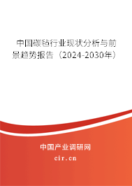 中國碳?xì)中袠I(yè)現(xiàn)狀分析與前景趨勢(shì)報(bào)告（2024-2030年）