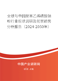 全球與中國聚苯乙烯磺酸鈉粉行業(yè)現(xiàn)狀調(diào)研及前景趨勢分析報告（2024-2030年）