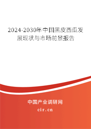 2024-2030年中國黑皮西瓜發展現狀與市場前景報告