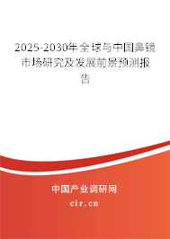 2025-2030年全球與中國鼻鏡市場研究及發展前景預測報告